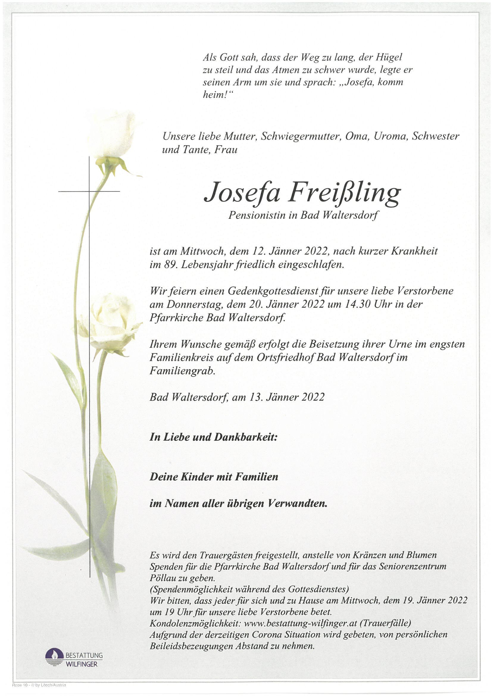 Josefa Freißling