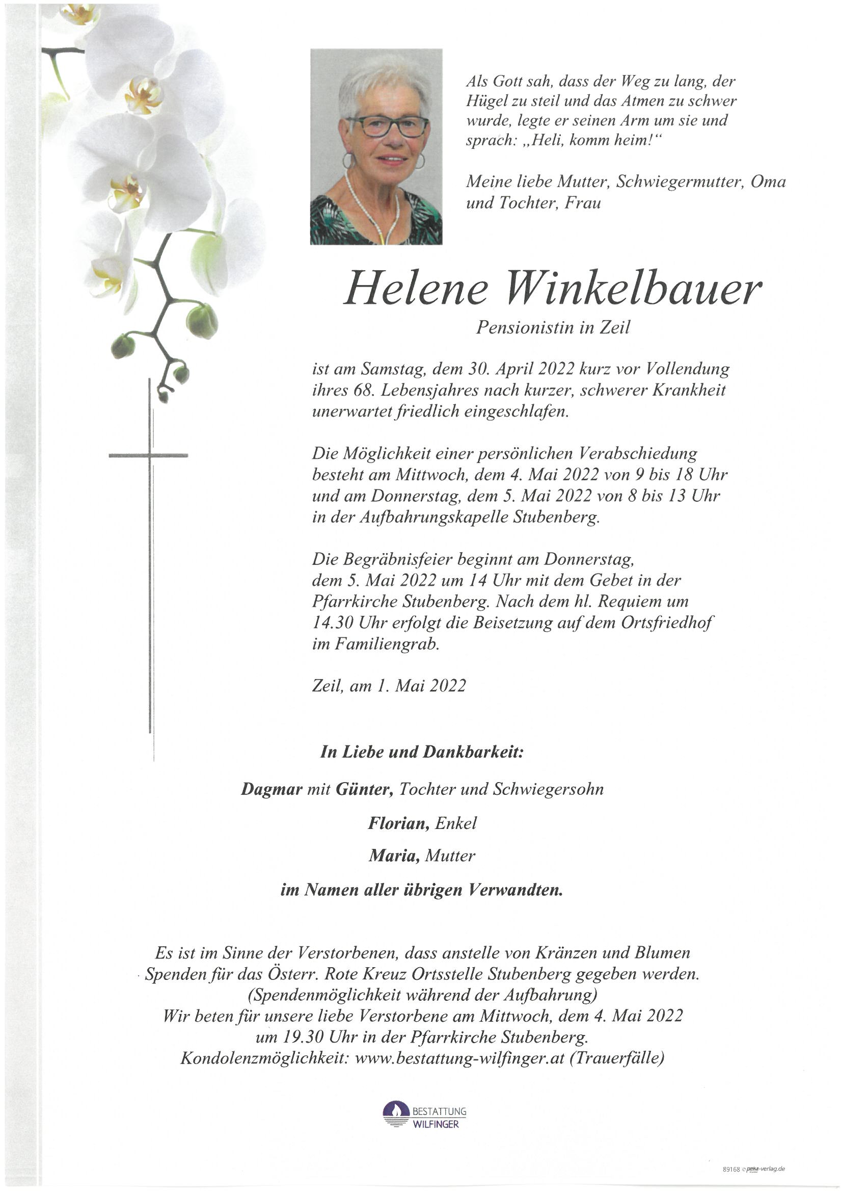 Helene Winkelbauer, Zeil