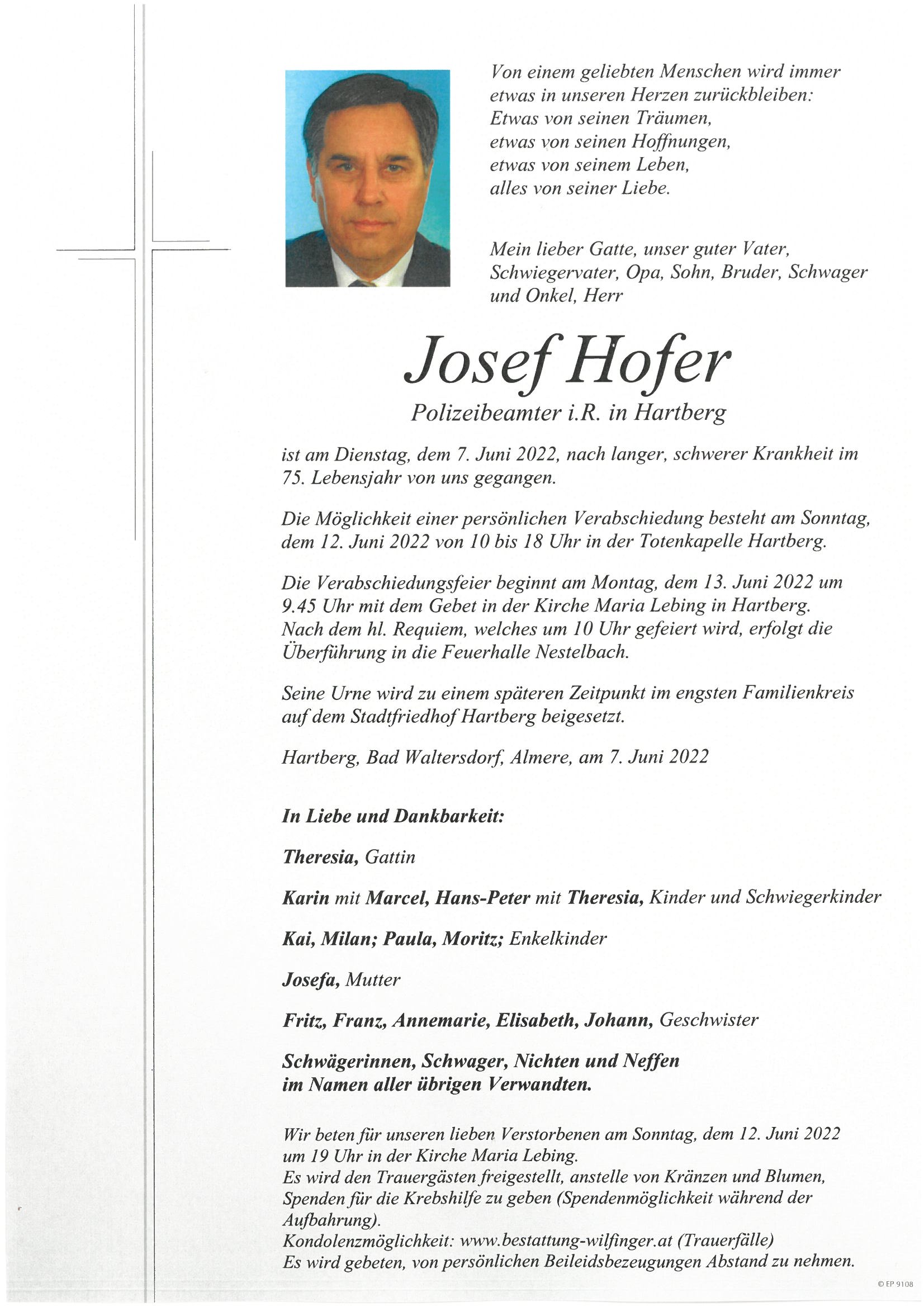 Josef Hofer, Hartberg