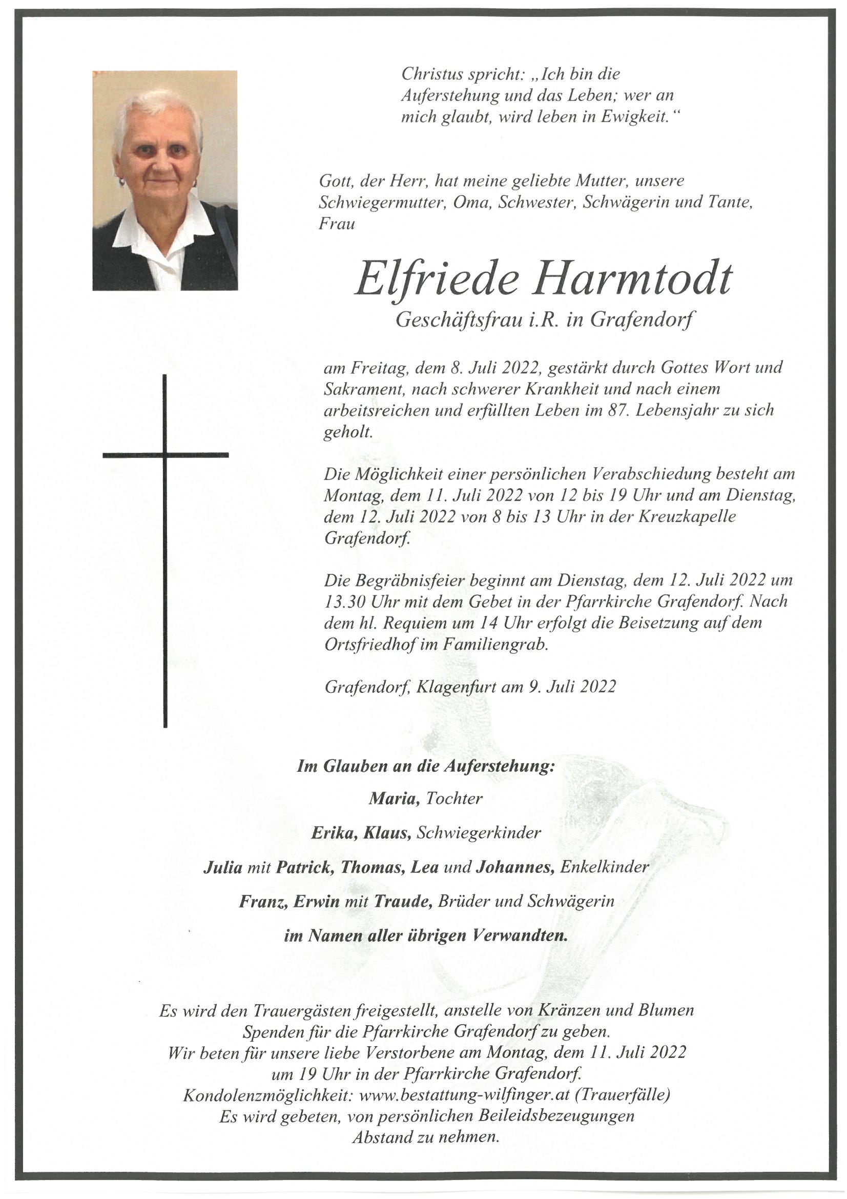 Elfriede Harmtodt, Grafendorf