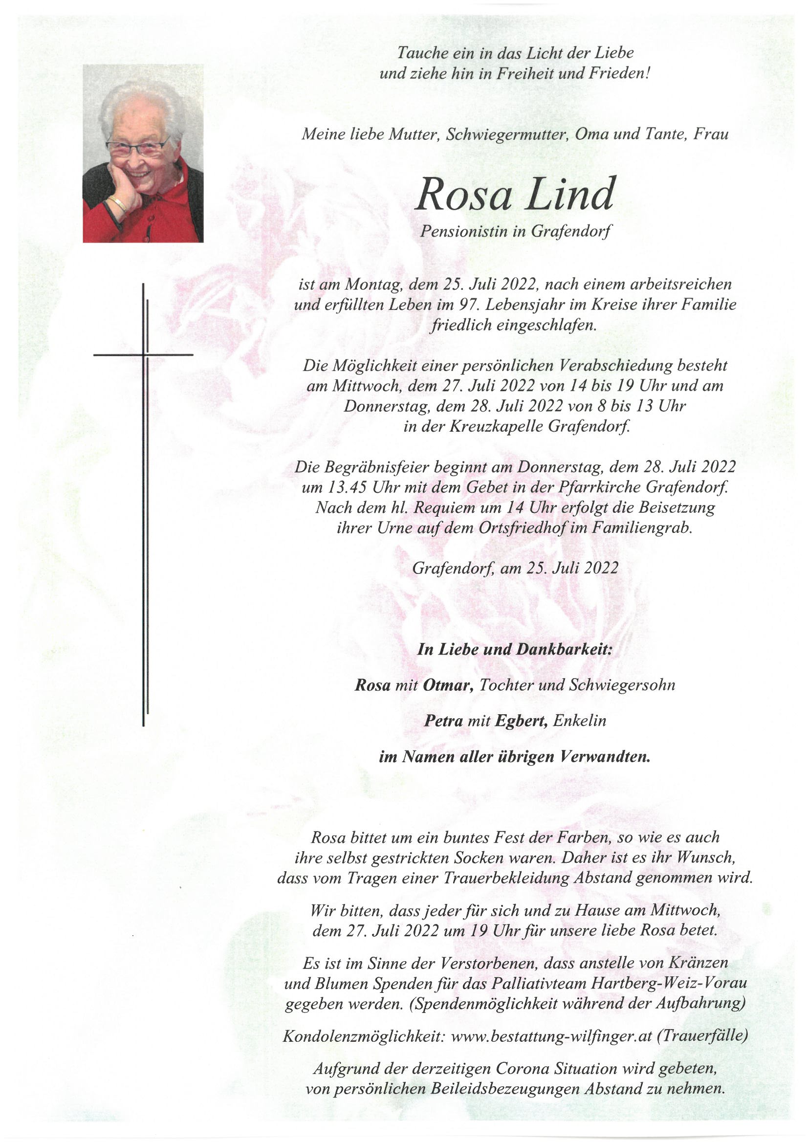 Rosa Lind, Grafendorf