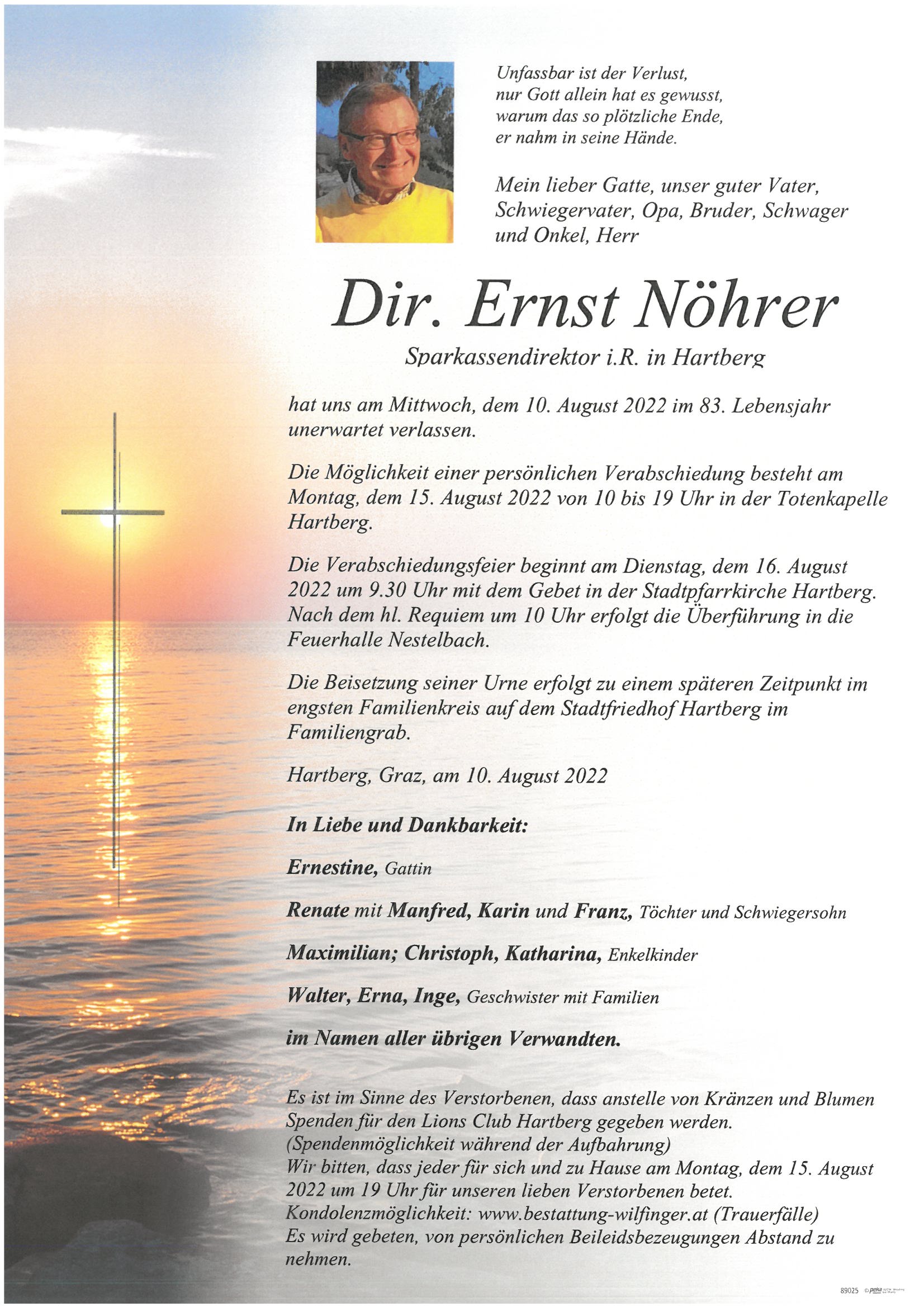 Dir. Ernst Nöhrer, Hartberg
