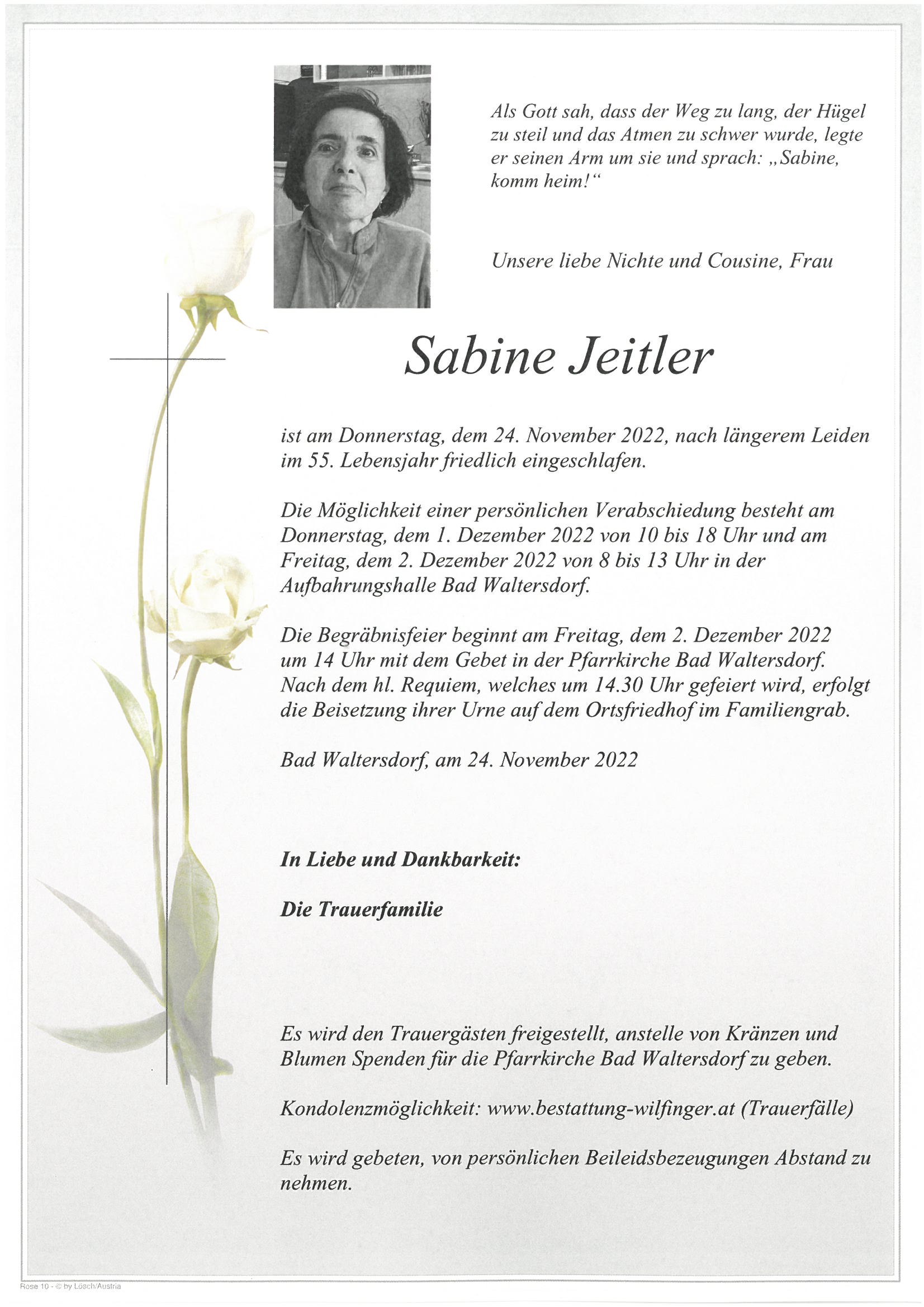 Sabine Jeitler, Bad Waltersdorf