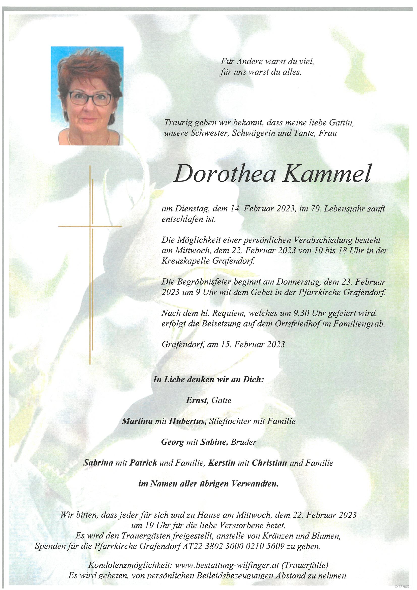 Dorothea Kammel, Grafendorf