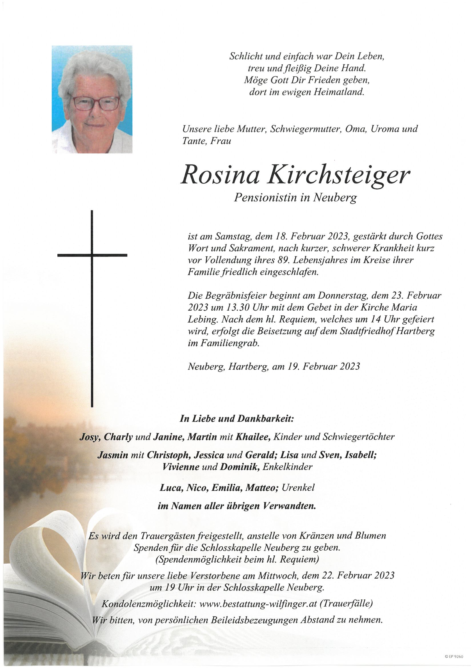 Rosina Kirchsteiger, Neuberg