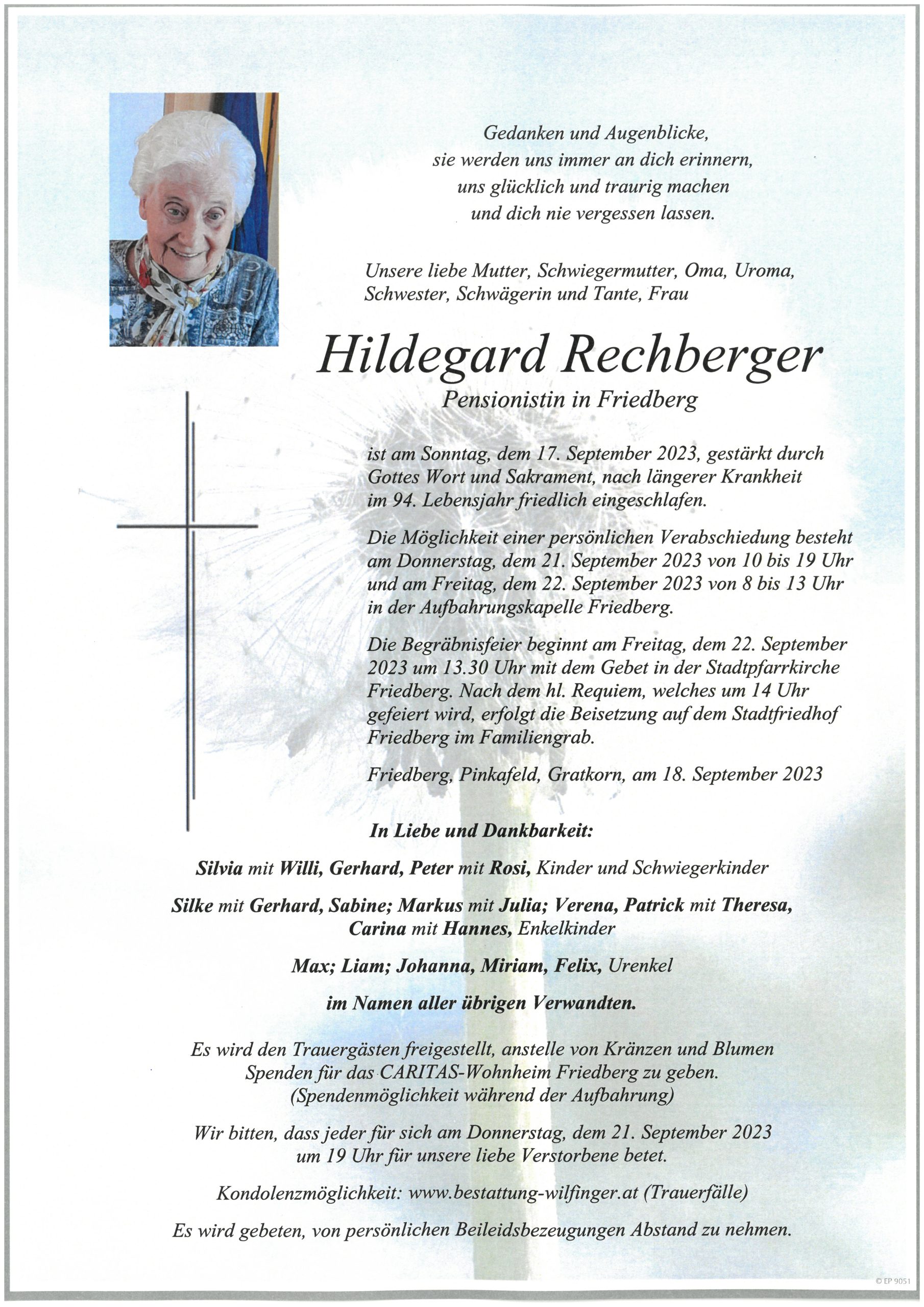 Hildegard Rechberger, Friedberg